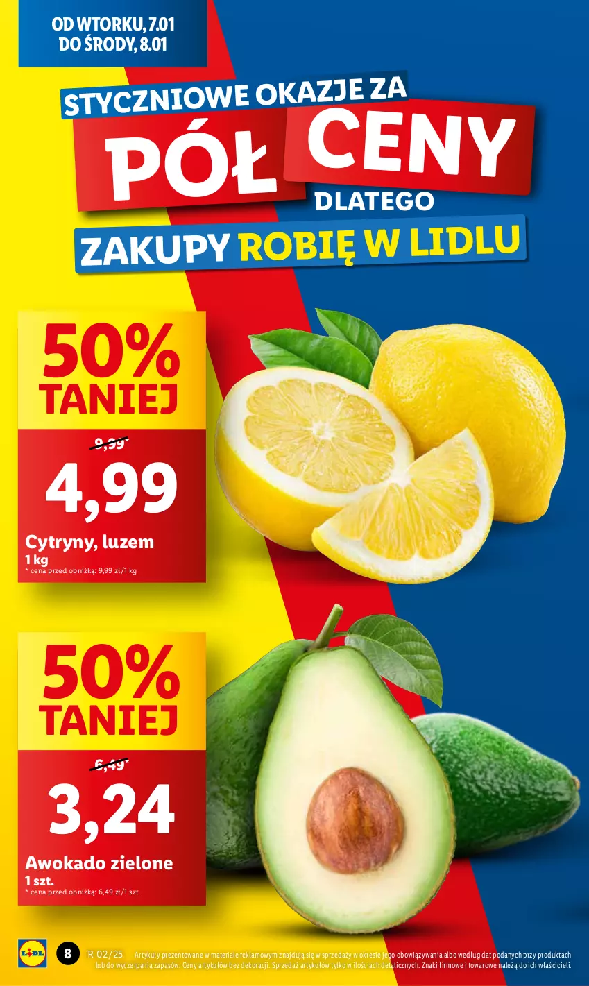 Gazetka promocyjna Lidl - GAZETKA - ważna 07.01 do 08.01.2025 - strona 8 - produkty: Cytryny