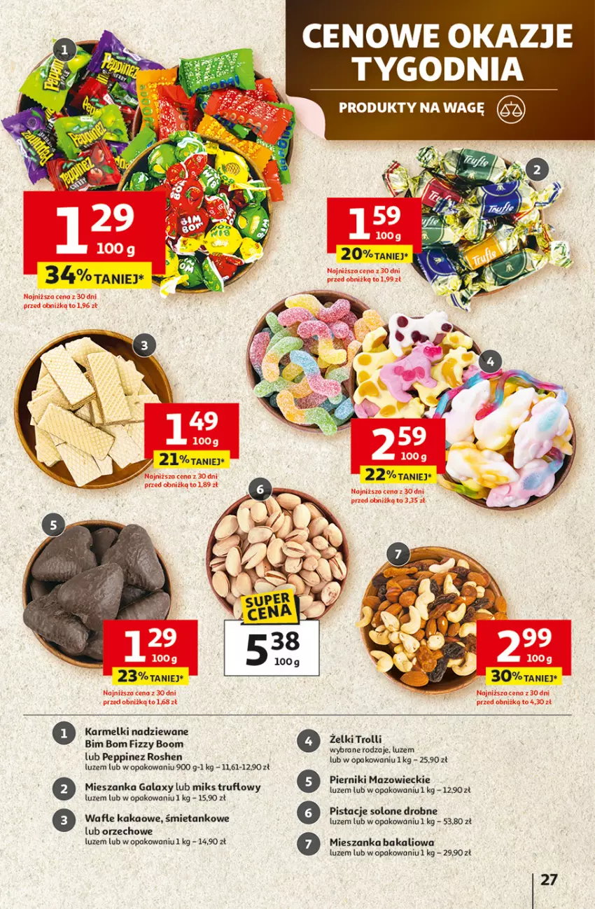 Gazetka promocyjna Auchan - Pewność niskich cen Hipermarket - ważna 25.09 do 01.10.2025 - strona 27 - produkty: Gala, Kakao, Mieszanka bakaliowa, Piernik, Pistacje, Wafle