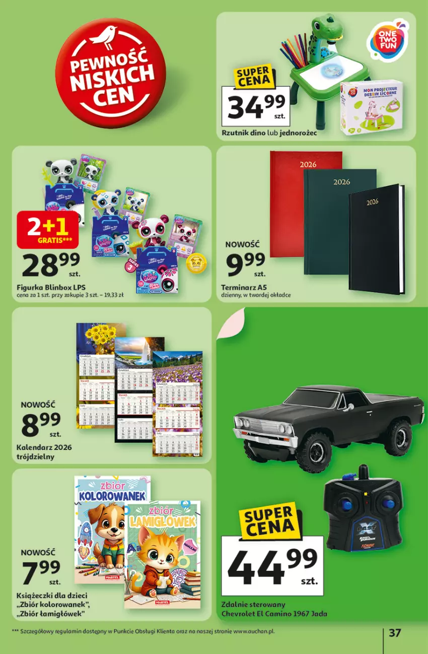 Gazetka promocyjna Auchan - Pewność niskich cen Hipermarket - ważna 25.09 do 01.10.2025 - strona 37 - produkty: Dzieci, Jednorożec, Kalendarz