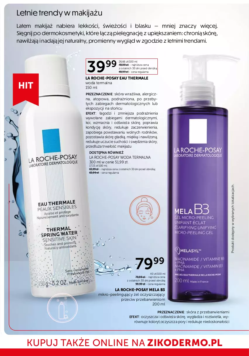 Gazetka promocyjna Ziko - Gazetka Ziko Dermo - ważna 10.07 do 23.07.2025 - strona 10 - produkty: La Roche-Posay, Makijaż, Peeling, Por, Top, Woda