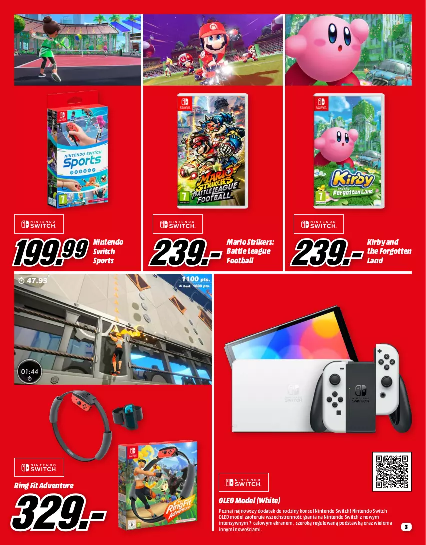 Gazetka promocyjna Media Markt - Gazetka Media Markt - ważna 01.12 do 31.12.2022 - strona 3 - produkty: Gra, Nintendo Switch, Por, Ring Fit Adventure, Sport