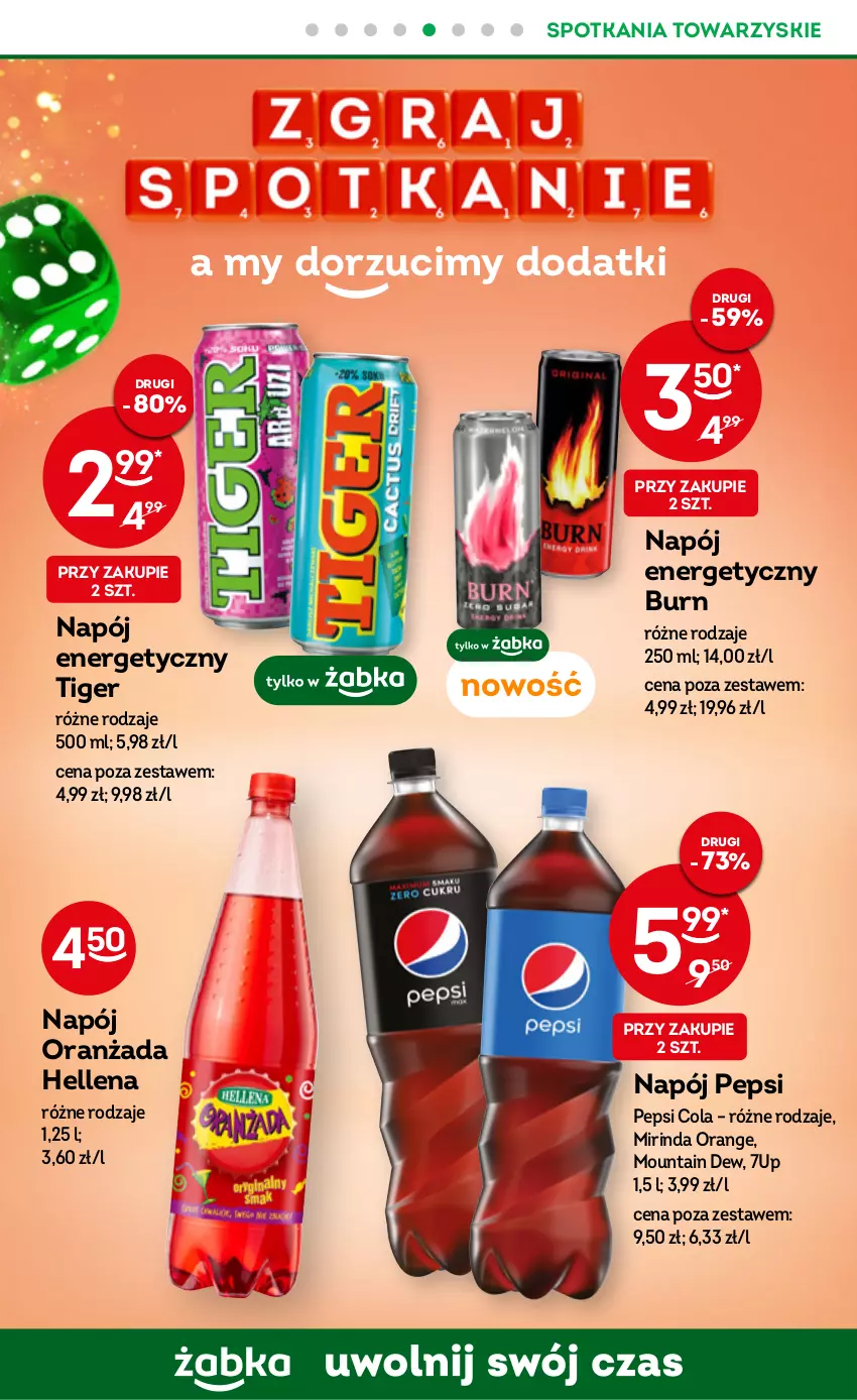 Gazetka promocyjna Żabka - ważna 01.03 do 07.03.2023 - strona 20 - produkty: 7up, Hellena, Mirinda, Napój, Napój energetyczny, Oranżada, Pepsi, Tiger