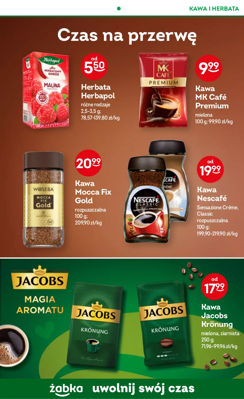 Gazetka promocyjna Żabka - ważna 01.03 do 07.03.2023 - strona 43 - produkty: Herbapol, Herbata, Jacobs, Jacobs Krönung, Kawa, Mocca Fix Gold, Nescafé