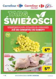Gazetka promocyjna Carrefour - Gazetka Targ świeżości - Gazetka - ważna od 26.09 do 26.09.2022 - strona 1 - produkty: Kurczak, Fa