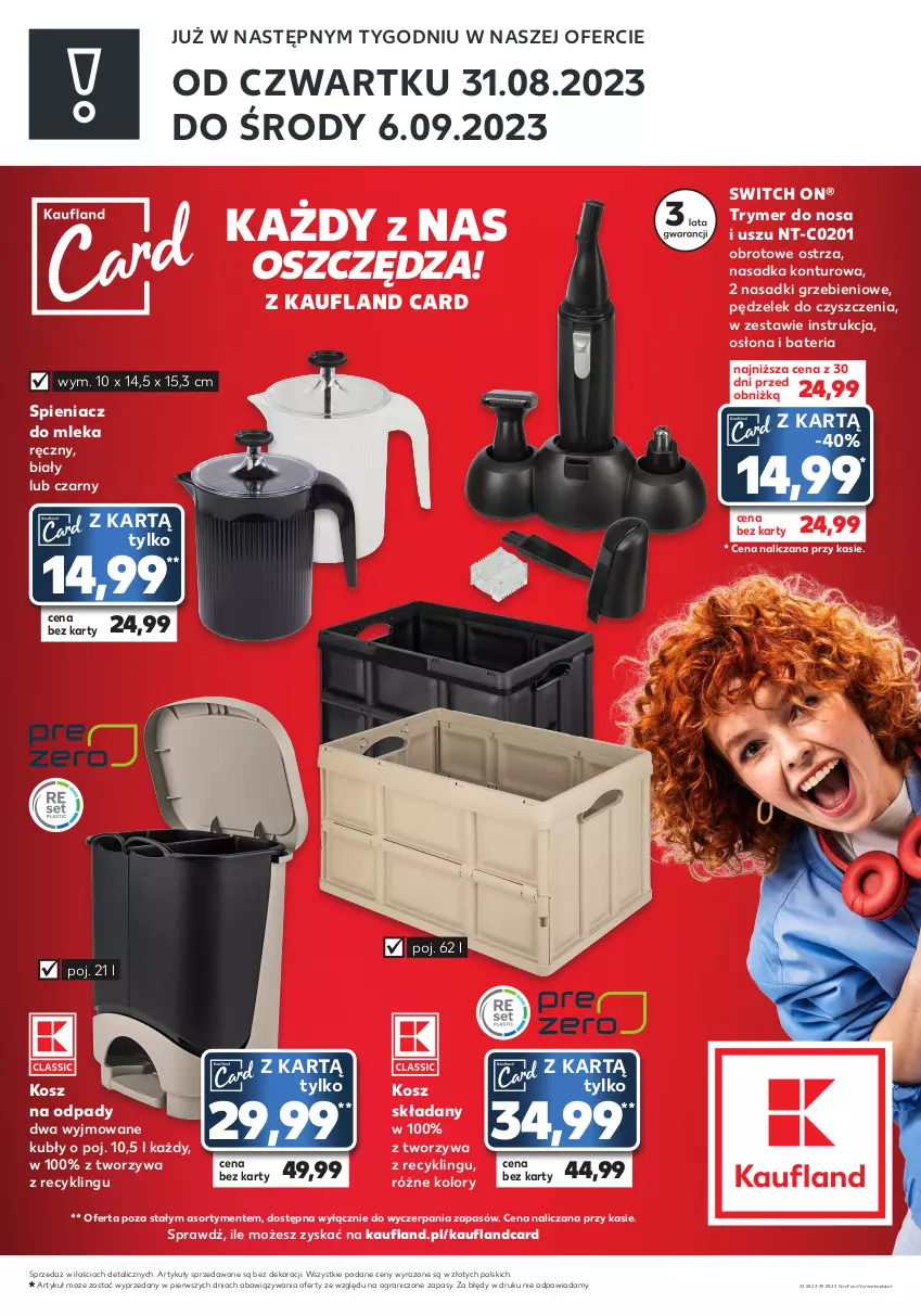 Gazetka promocyjna Kaufland - Zapowiedź oferty - ważna 24.08 do 30.08.2023 - strona 2 - produkty: Bateria, Gra, Kosz, Kosz na odpady