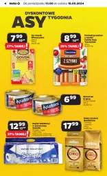 Gazetka promocyjna Netto - Od Poniedziałku - Gazetka - ważna od 18.05 do 18.05.2024 - strona 4 - produkty: Krakus, Ser, Papier, Parówki, Kawa, Papier toaletowy, Tarczyński, Lavazza, Gouda, Fa