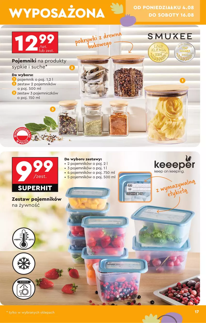 Gazetka promocyjna Biedronka - Okazje Tygodnia - ważna 04.08 do 16.08.2025 - strona 23 - produkty: Pojemnik