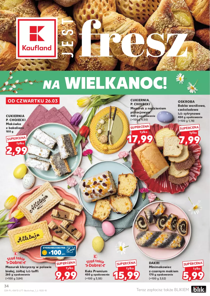 Gazetka promocyjna Kaufland - Gazetka tygodnia - ważna 26.03 do 31.03.2026 - strona 34 - produkty: Babka, Cukier, Makowiec, Tera