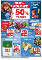 Gazetka promocyjna Kaufland - Gazetka tygodnia - Gazetka - ważna od 31.03 do 31.03.2026 - strona 9 - produkty: Frosta, Sok, Ryż, Sokołów, Kuchnia, Paluszki rybne, Gruszki, Winogrona, Wino, Kiełbasa, Ryż biały, Kiełbasa śląska