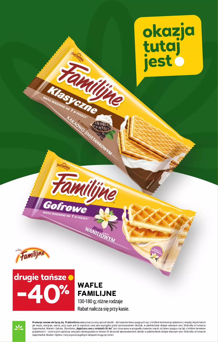 Gazetka promocyjna Stokrotka - Supermarket - ważna 02.07 do 08.07.2026 - strona 24 - produkty: Fa, Mięso, Optima, Owoce, Wafle, Warzywa