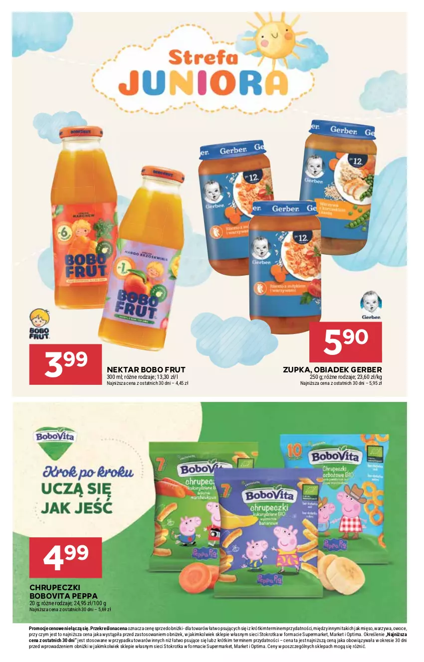 Gazetka promocyjna Stokrotka - Supermarket - ważna 02.07 do 08.07.2026 - strona 38 - produkty: BoboVita, Gerber, Mięso, Nektar, Optima, Owoce, Warzywa