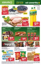 Gazetka promocyjna Stokrotka - Supermarket - Gazetka - ważna od 08.07 do 08.07.2026 - strona 1 - produkty: Kurczak, Warzywa, Kujawski, Por, Filet z piersi kurczaka, Big Milk, Chipsy, Kawa mielona, Kawa, Lody, Tarczyński, Optima, Torba, Algida, Kaszanka, Lavazza, Owoce, Kabanos, Kasza, Lay’s, Olej, Kiełbasa, Mięso, LG