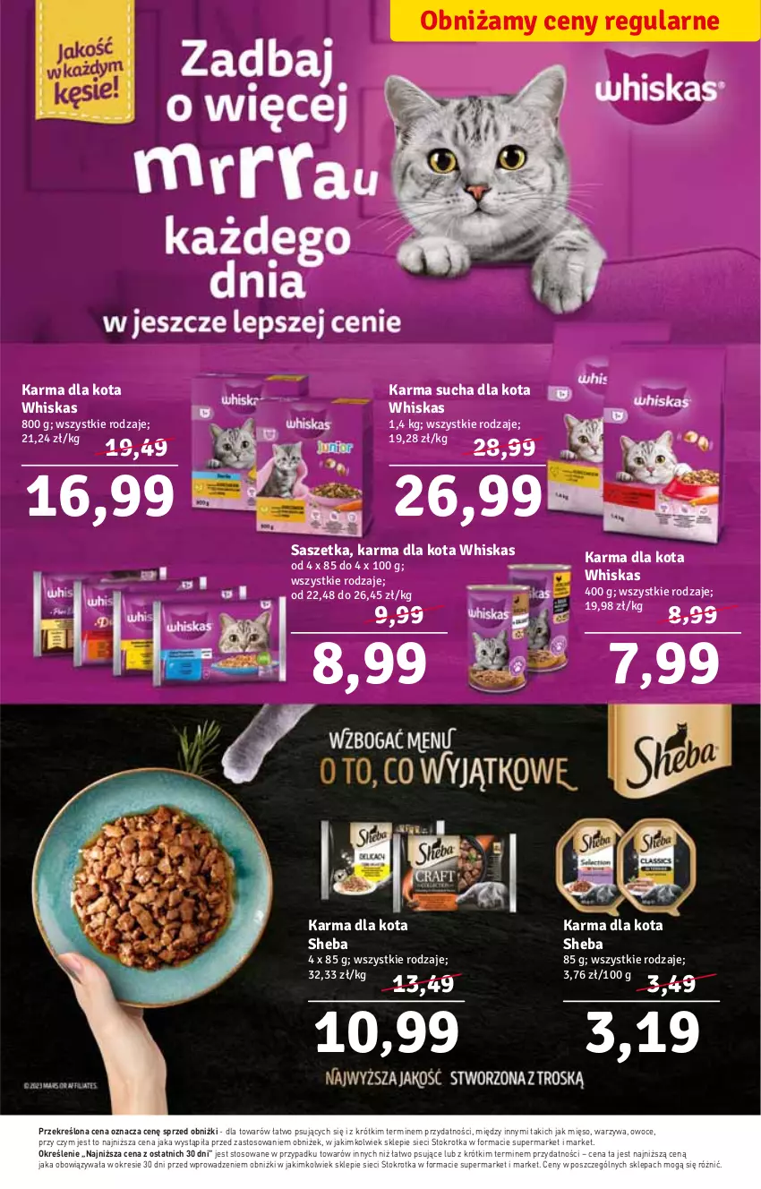 Gazetka promocyjna Stokrotka - Market - ważna 19.10 do 25.10.2023 - strona 6 - produkty: Mięso, Owoce, Sheba, Warzywa, Whiskas