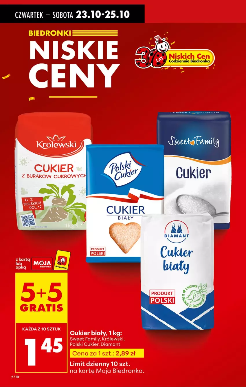 Gazetka promocyjna Biedronka - Od Czwartku - ważna 23.10 do 29.10.2025 - strona 4 - produkty: Cukier, Diamant