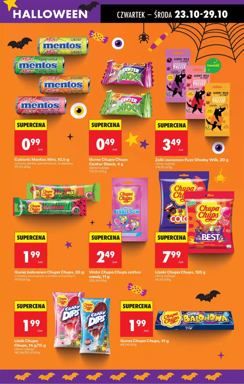 Gazetka promocyjna Biedronka - Od Czwartku - ważna 23.10 do 29.10.2025 - strona 59 - produkty: Arbuz, Candy, Chupa Chups, Cukier, Cukierki, Lizaki, Mentos