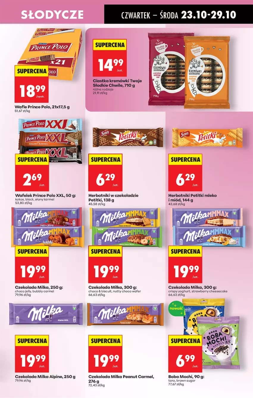 Gazetka promocyjna Biedronka - Od Czwartku - ważna 23.10 do 29.10.2025 - strona 61 - produkty: Ciastka, Czekolada, Herbatniki, Kokos, Lack, Milka, Miód, Mleko, Prince Polo, Wafelek, Wafle