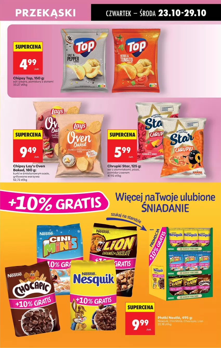 Gazetka promocyjna Biedronka - Od Czwartku - ważna 23.10 do 29.10.2025 - strona 63 - produkty: Chipsy, Chrupki, Grill, Pieprz, Pizza, Pomidory, Ser, Sól, Sos, Top, Warzywa
