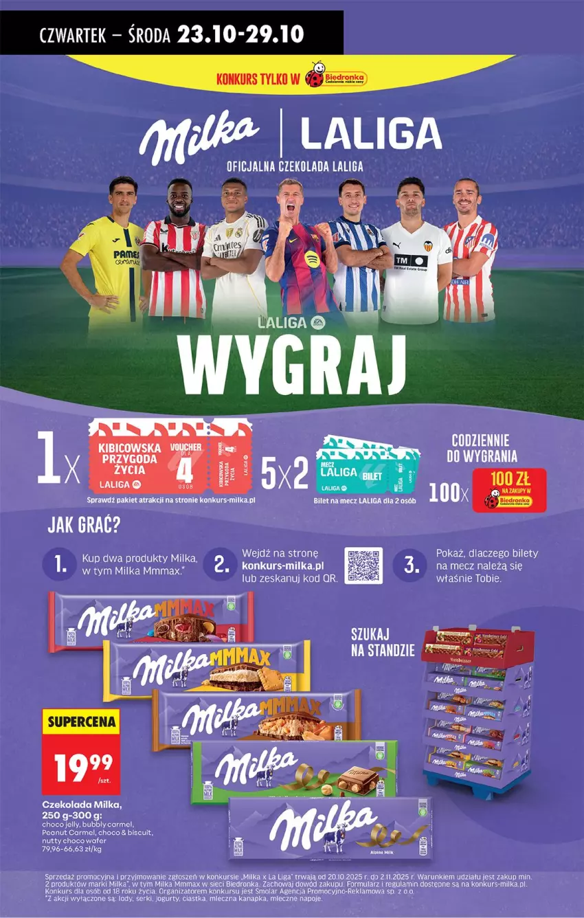 Gazetka promocyjna Biedronka - Od Czwartku - ważna 23.10 do 29.10.2025 - strona 64 - produkty: Ciastka, Czekolada, Jogurt, Lody, Milka, Mleczna kanapka, Mola, Napoje, Por, Ser