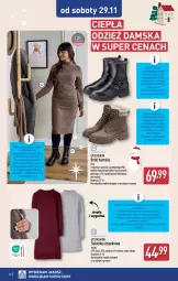Gazetka promocyjna Aldi - Artykuły przemysłowe i tekstylia - Gazetka - ważna od 29.11 do 29.11.2025 - strona 14 - produkty: Acer, Bieżnik, Sukienka, Botki, Fa