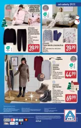 Gazetka promocyjna Aldi - Artykuły przemysłowe i tekstylia - Gazetka - ważna od 29.11 do 29.11.2025 - strona 16 - produkty: Por, O nas, Dres, Wełna, Bieżnik, Spodnie, Biuro, Sukienka, Botki, Bluza, Spodnie dresowe, Bluza dresowa, Piżama, Fa