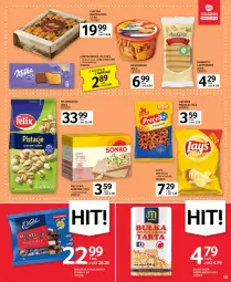 Gazetka promocyjna Selgros - Oferta spożywcza - Gazetka - ważna od 01.03 do 01.03.2023 - strona 19 - produkty: Piec, Pistacje, Ciastka, Lajkonik, Chrupki, Tarta, Pieczywo chrupkie, Pieczywo, Felix, Bułka tarta, Precelki, Lay’s, Bułka, Biszkopty, Milka, Jagodzianka, Mieszanka wedlowska