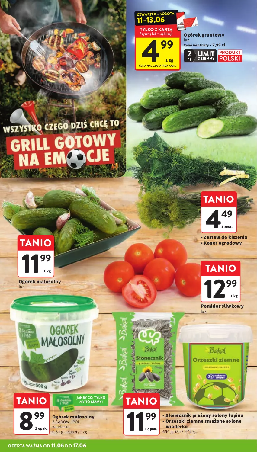 Gazetka promocyjna Intermarche - Gazetka promocyjna - ważna 11.06 do 17.06.2026 - strona 16 - produkty: Grunt, Ogórek, Orzeszki, Orzeszki ziemne, Słonecznik prażony