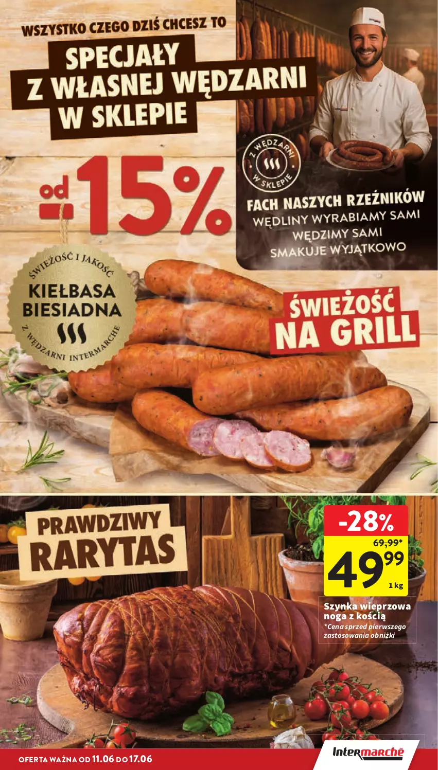 Gazetka promocyjna Intermarche - Gazetka promocyjna - ważna 11.06 do 17.06.2026 - strona 19 - produkty: Szynka, Szynka wieprzowa