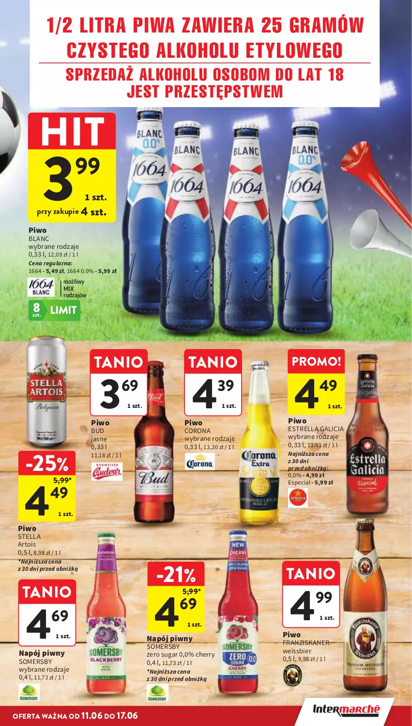 Gazetka promocyjna Intermarche - Gazetka promocyjna - ważna 11.06 do 17.06.2026 - strona 9 - produkty: Gra, Napój, Piwa, Piwo, Skaner, Somersby