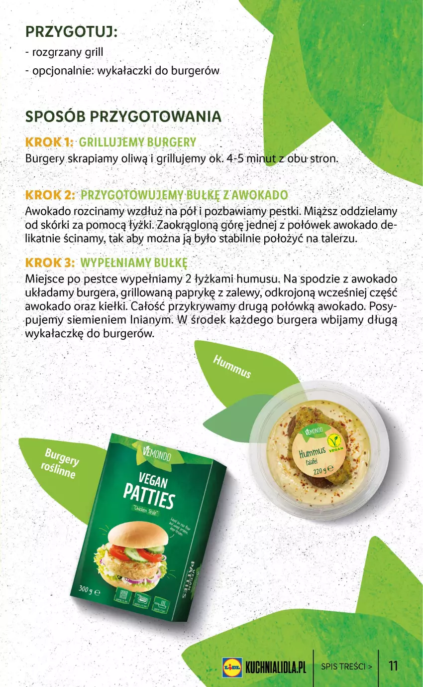 Gazetka promocyjna Lidl - KATALOG VEMONDO - ważna 18.07 do 23.07.2022 - strona 11 - produkty: Burger, Grill, Kiełki, Mus, Talerz