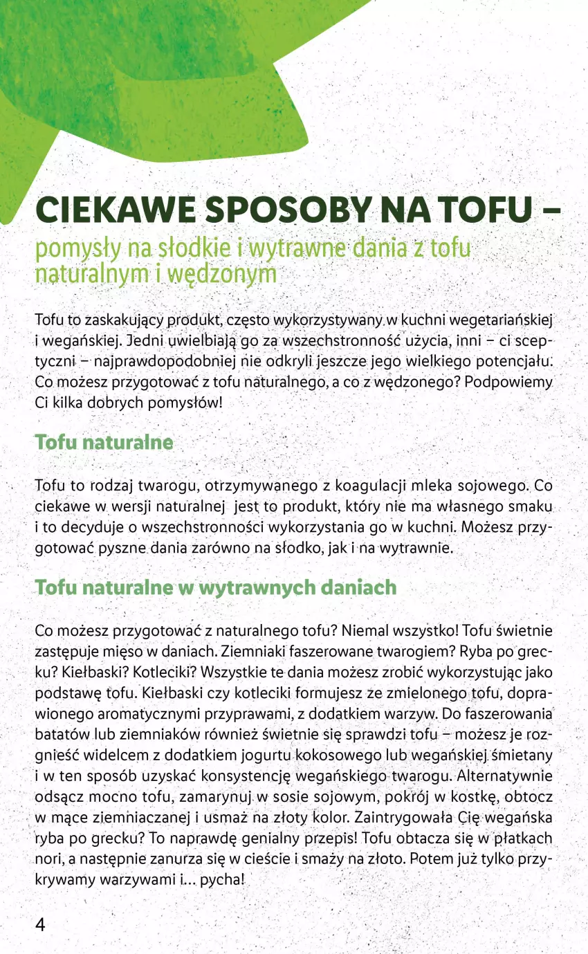 Gazetka promocyjna Lidl - KATALOG VEMONDO - ważna 18.07 do 23.07.2022 - strona 4 - produkty: Fa, Jogurt, Kaki, Kokos, Mięso, Ryba, Ryba po grecku, Sos, Tofu, Ziemniaki