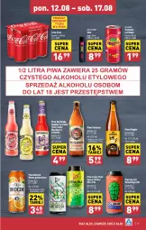 Gazetka promocyjna Aldi - Pełna oferta - Gazetka - ważna od 17.08 do 17.08.2024 - strona 21 - produkty: Piwa, Piwo, Koc, Gra, Coca-Cola, Lack, Oranżada, Hellena, Okocim