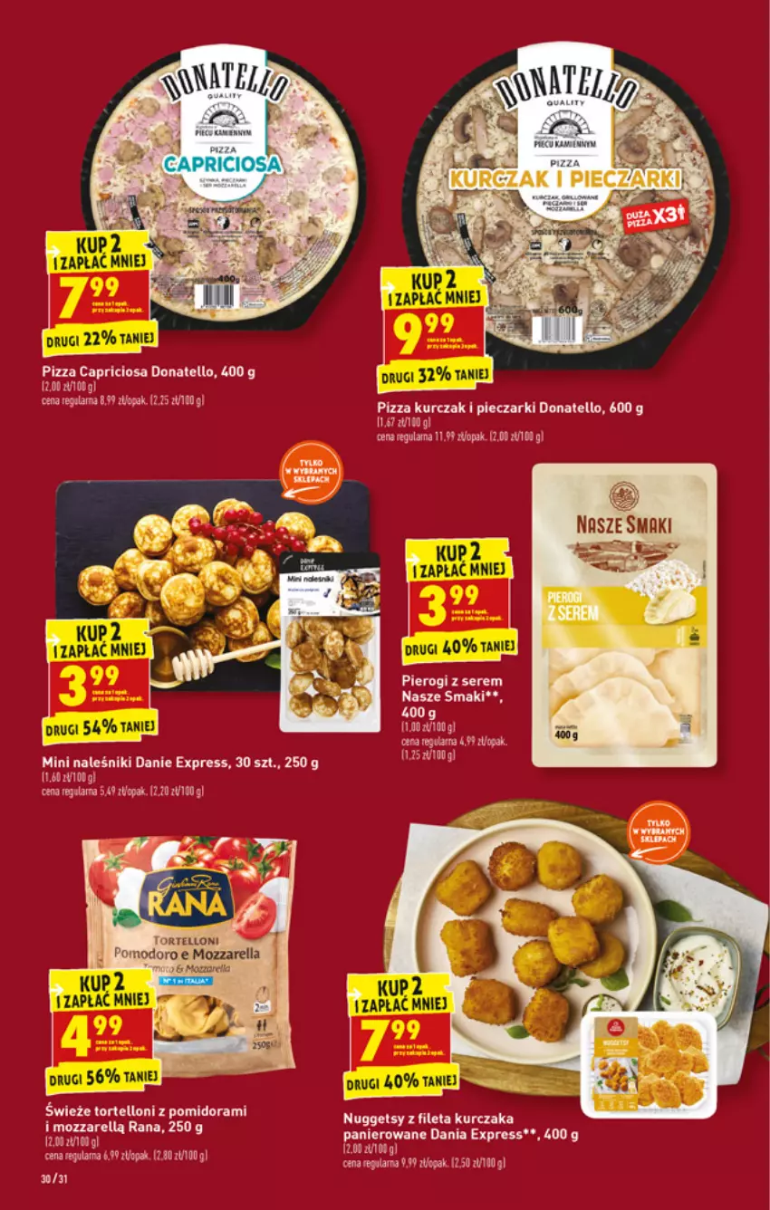 Gazetka promocyjna Biedronka - W tym tygodniu - ważna 31.05 do 05.06.2021 - strona 30 - produkty: Fa, Gala, Kurczak, Mozzarella, Naleśniki, Piec, Pierogi, Pizza, Ser, Tortelloni