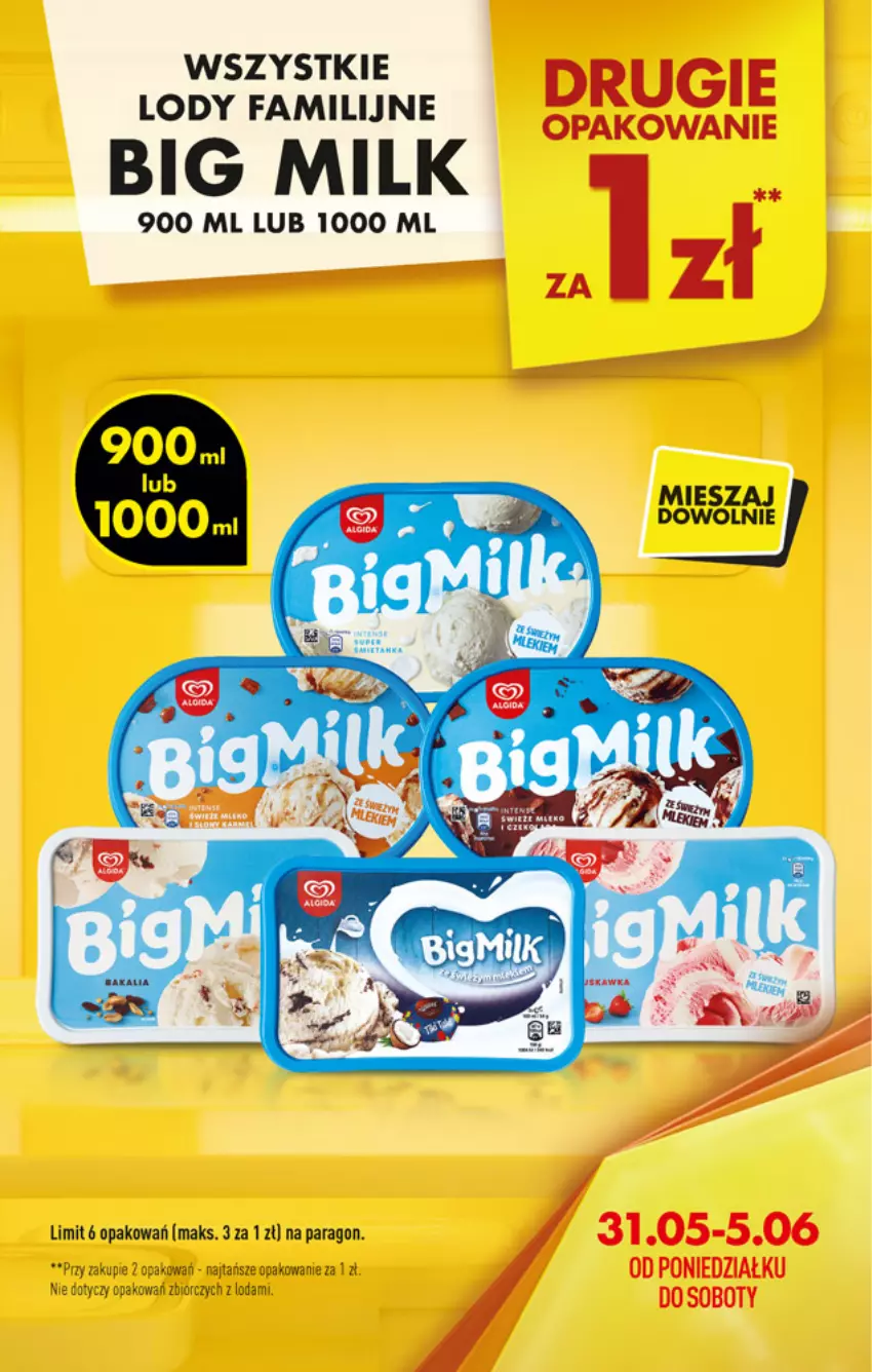 Gazetka promocyjna Biedronka - W tym tygodniu - ważna 31.05 do 05.06.2021 - strona 7 - produkty: Big Milk, Fa, LG, Lody