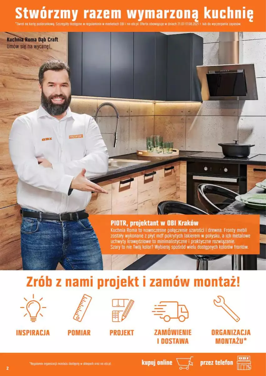 Gazetka promocyjna Obi - Gazetka OBI - ważna 21.07 do 03.08.2021 - strona 2 - produkty: Kuchnia