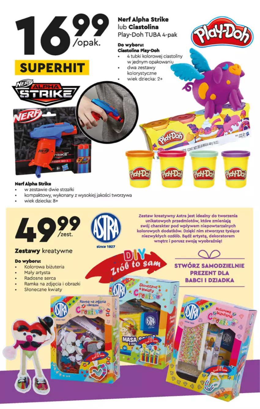 Gazetka promocyjna Biedronka - Okazje tygodnia - ważna 17.01 do 30.01.2022 - strona 14 - produkty: Dekorator, Nerf, Obraz, Play-Doh, Por, Ramka, Ser, Sok