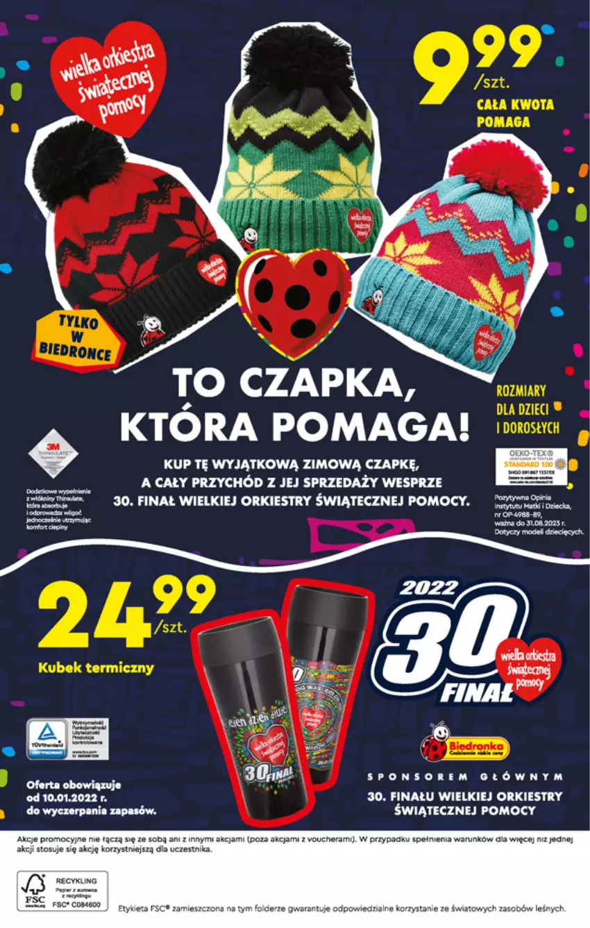 Gazetka promocyjna Biedronka - Okazje tygodnia - ważna 17.01 do 30.01.2022 - strona 32 - produkty: Czapka, Por