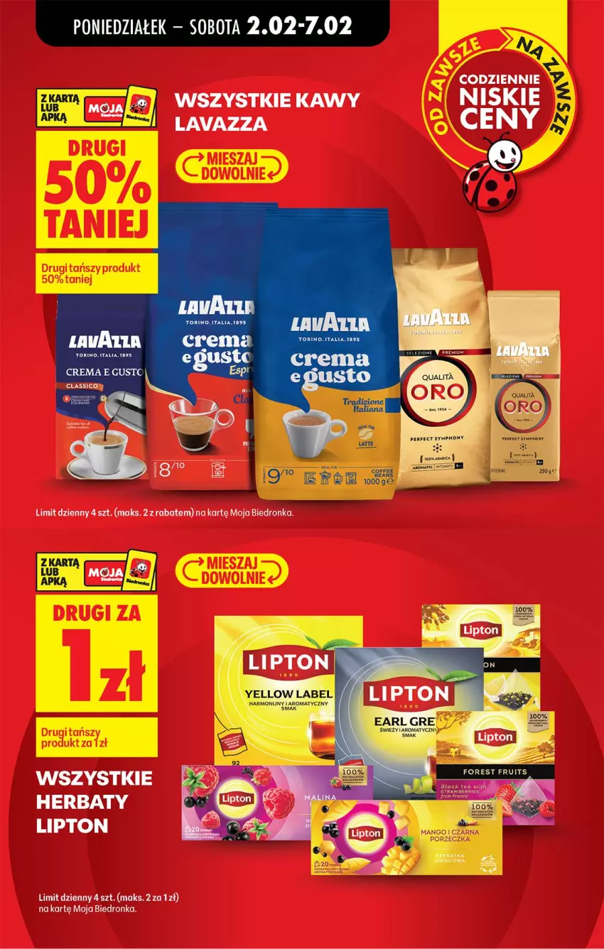 Gazetka promocyjna Biedronka - Gazetka - ważna 02.02 do 09.02.2026 - strona 13 - produkty: Lavazza, Lipton, Por