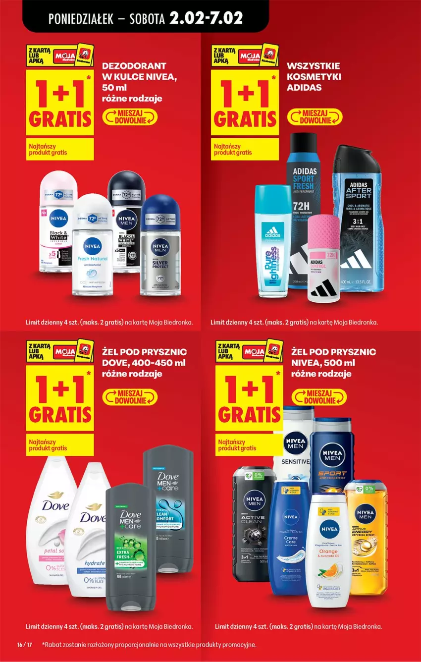 Gazetka promocyjna Biedronka - Gazetka - ważna 02.02 do 09.02.2026 - strona 18 - produkty: Dezodorant, Dove, Gra, Nivea, Por