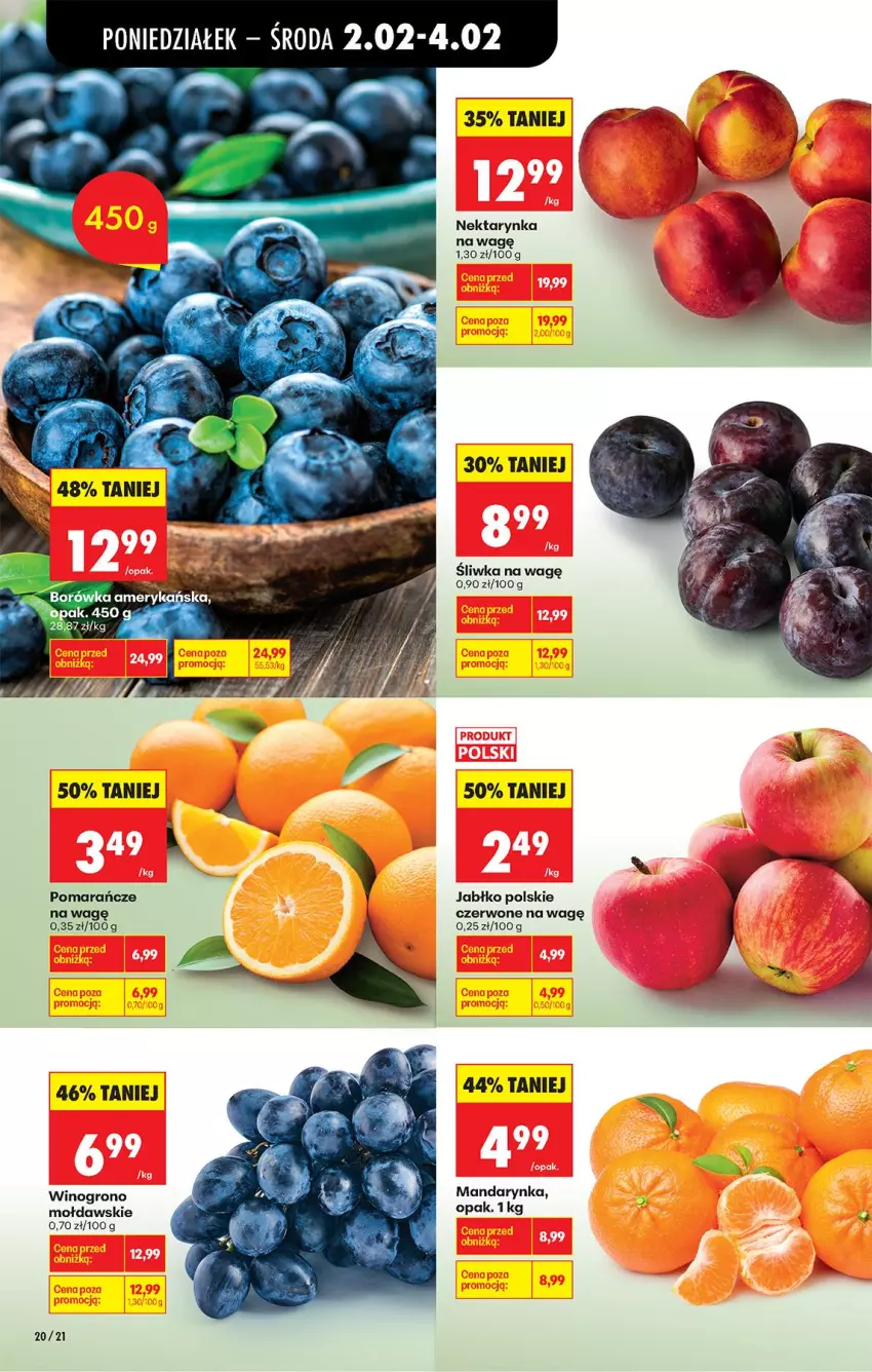 Gazetka promocyjna Biedronka - Gazetka - ważna 02.02 do 09.02.2026 - strona 22 - produkty: Borówka, Borówka amerykańska, Nektar, Nektarynka, Pomarańcze, Wino