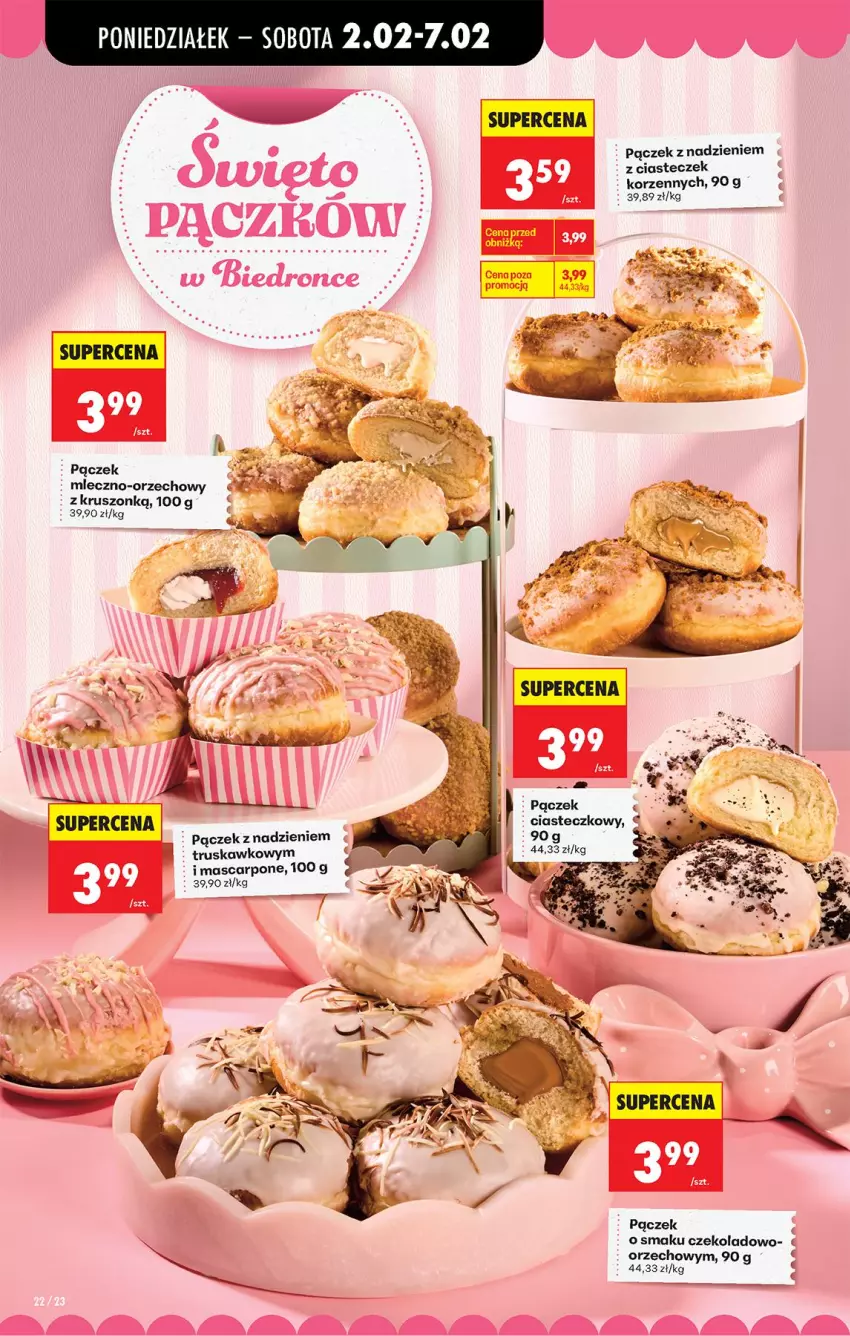 Gazetka promocyjna Biedronka - Gazetka - ważna 02.02 do 09.02.2026 - strona 30 - produkty: Mascarpone, Pączek