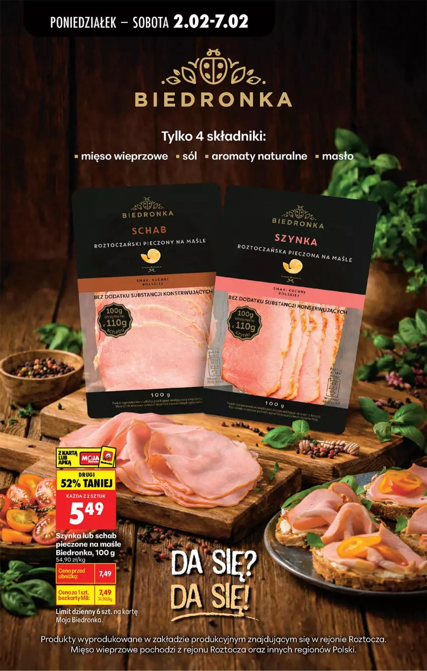 Gazetka promocyjna Biedronka - Gazetka - ważna 02.02 do 09.02.2026 - strona 41 - produkty: Fa, Masło, Mięso, Mięso wieprzowe, Piec, Ser, Sól, Szynka