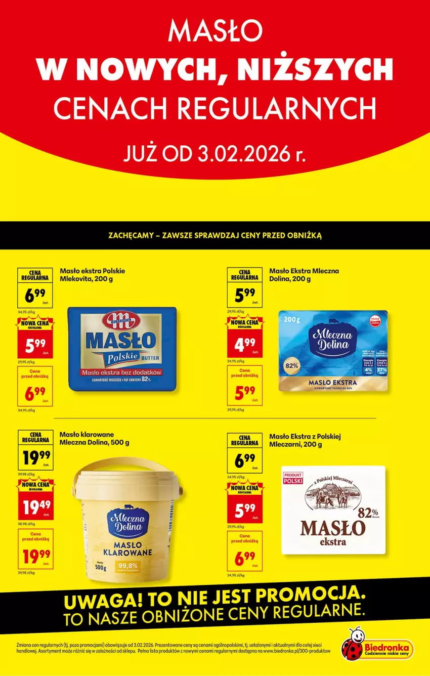 Gazetka promocyjna Biedronka - Gazetka - ważna 02.02 do 09.02.2026 - strona 5 - produkty: Masło, Masło klarowane, Mleko, Mlekovita