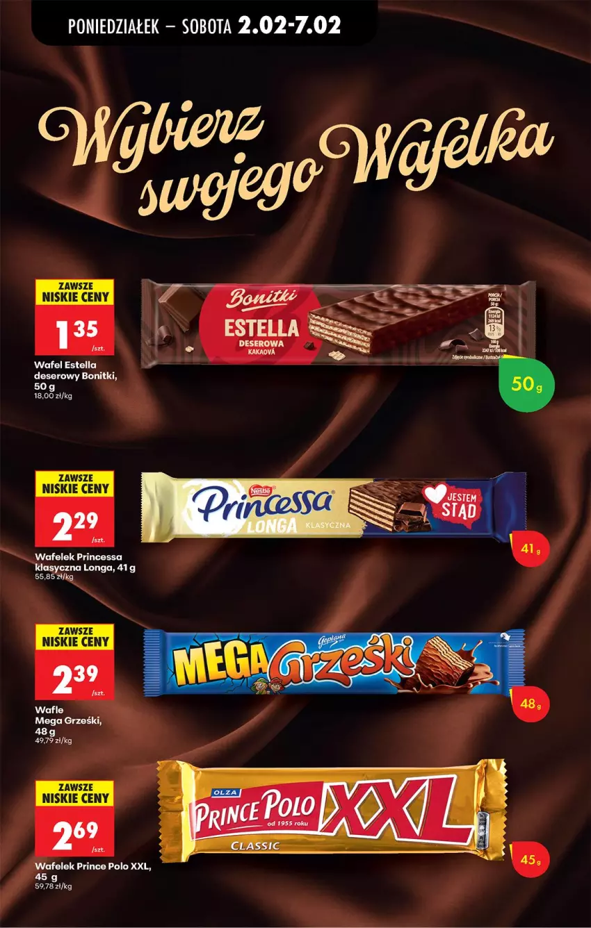 Gazetka promocyjna Biedronka - Gazetka - ważna 02.02 do 09.02.2026 - strona 58 - produkty: Bonitki, Deser, Prince Polo, Princessa, Ser, Wafelek, Wafle