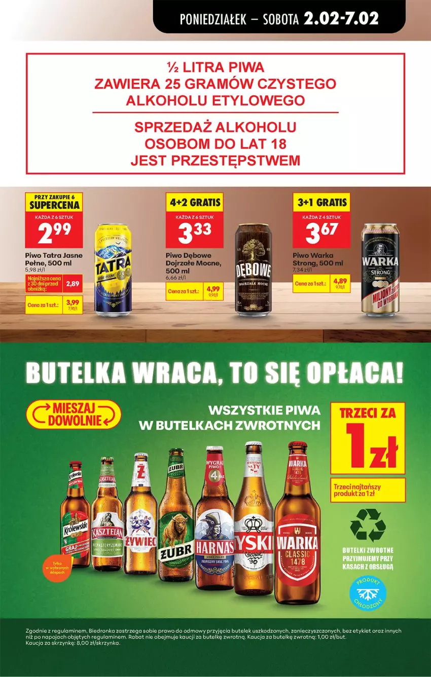 Gazetka promocyjna Biedronka - Gazetka - ważna 02.02 do 09.02.2026 - strona 65 - produkty: Gra, Piwa, Piwo, Tatra