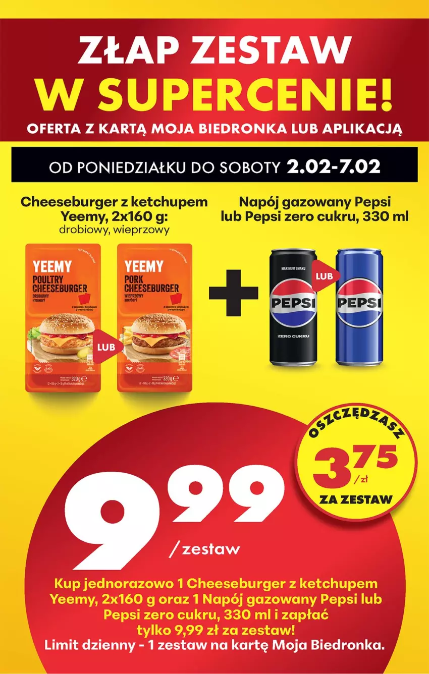 Gazetka promocyjna Biedronka - Gazetka - ważna 02.02 do 09.02.2026 - strona 78 - produkty: Burger, Ketchup, Napój, Napój gazowany, Pepsi, Por