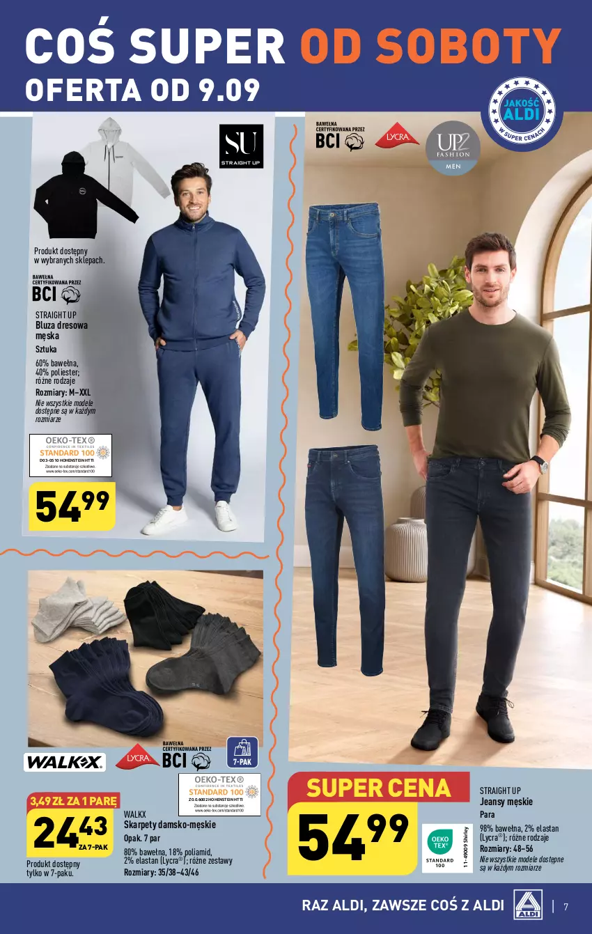 Gazetka promocyjna Aldi - Artykuły przemysłowe i tekstylia - ważna 06.09 do 09.09.2023 - strona 7 - produkty: Bluza, Bluza dresowa, Dres, Karp, Wełna