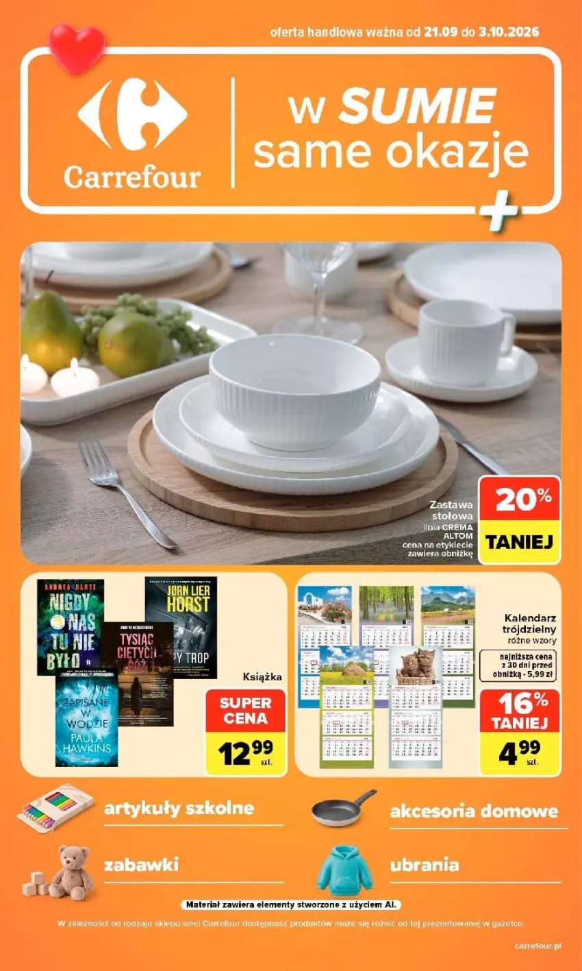 Gazetka promocyjna Carrefour - Gazetka Carrefour w SUMIE same okazje - ważna 21.09 do 03.10.2026 - strona 1