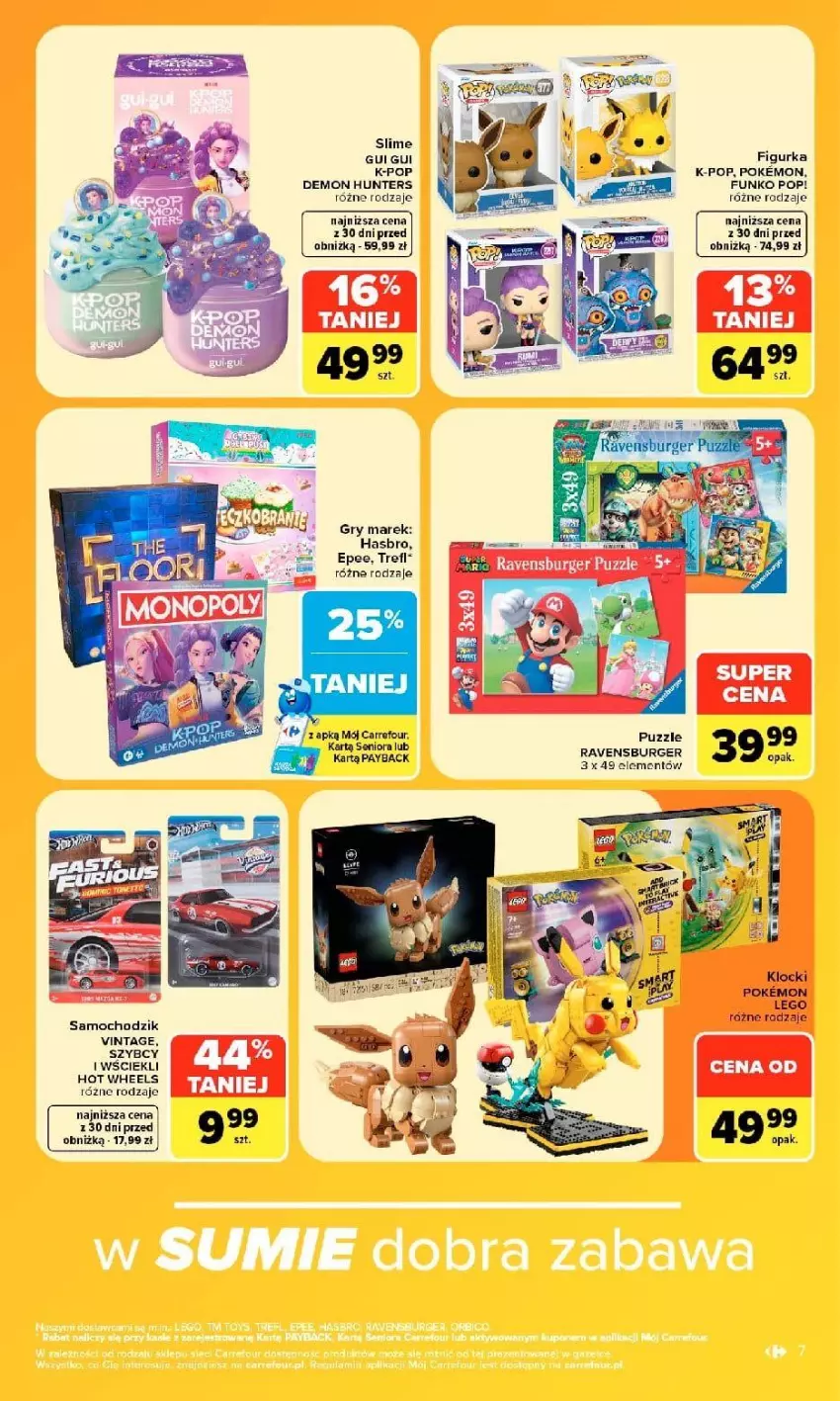 Gazetka promocyjna Carrefour - Gazetka Carrefour w SUMIE same okazje - ważna 21.09 do 03.10.2026 - strona 7 - produkty: Burger, Chodzik, EPEE, Gry, Puzzle, Ravensburger