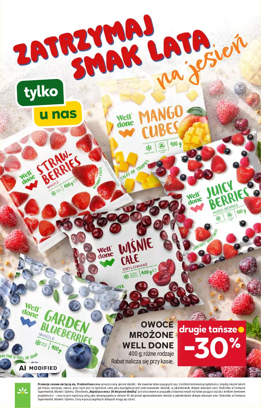 Gazetka promocyjna Stokrotka - Supermarket - ważna 22.10 do 28.10.2026 - strona 35 - produkty: Mięso, Optima, Owoce, Warzywa