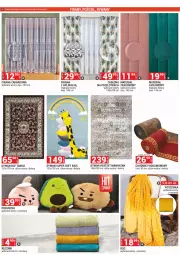 Gazetka promocyjna Merkury Market - Gazetka - ważna od 30.06 do 30.06.2022 - strona 28 - produkty: Koc, Chodnik, Poszewka, Zasłona, Ręcznik, Firana, Poduszka, Dywan